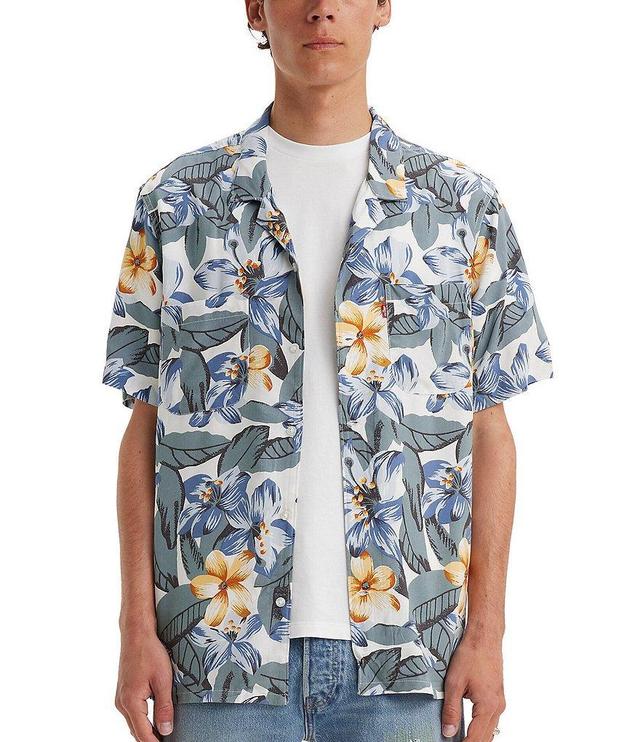 Levi's® Short Sleeve Woven Rayon Tropical Print Shirt Product Image