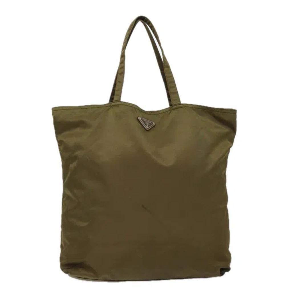 Tessuto Synthetic Tote Bag () In Khaki Product Image