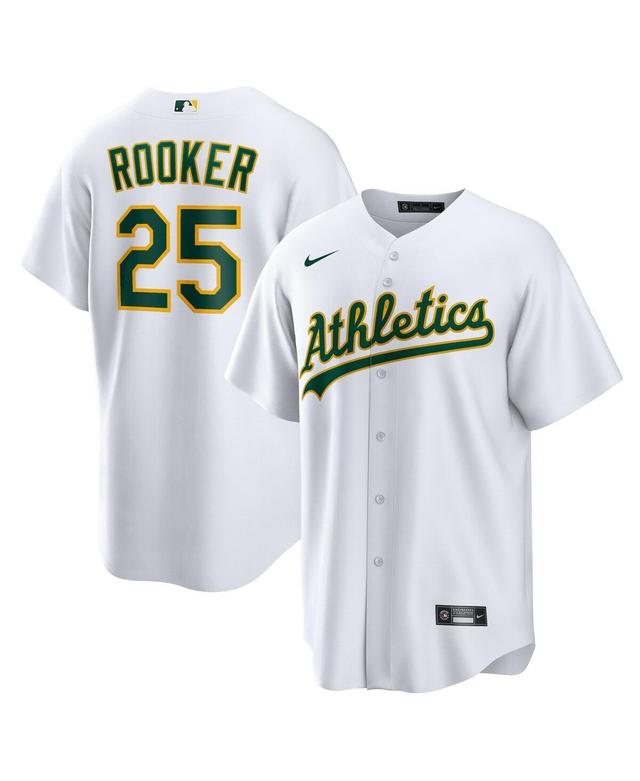 Nike Mens Brent Rooker White Oakland Athletics Home Replica Jersey - White Product Image