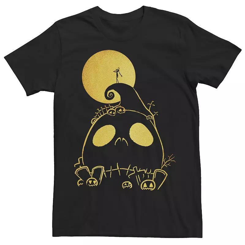 Disneys The Nightmare Before Christmas Jack Cemetery Line Art Mens Tee Product Image