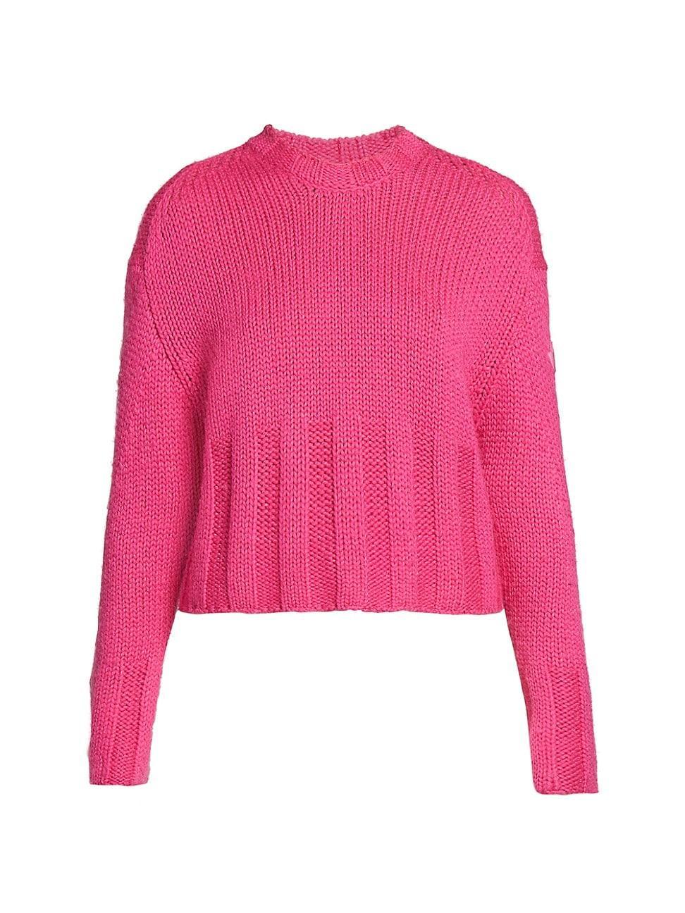 Womens Edit Wool Shaker-Stitch Sweater product image