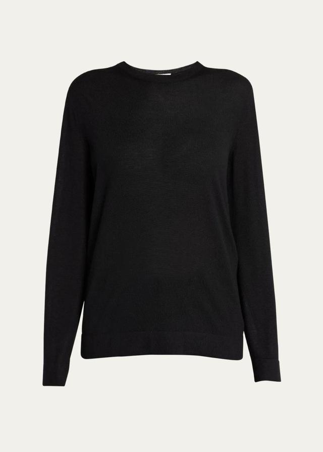 THE ROW Filippa Wool Sweater In Black Product Image