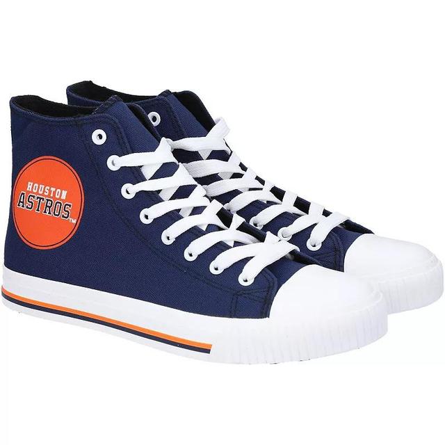 Mens FOCO Houston Astros High Top Canvas Sneakers Product Image