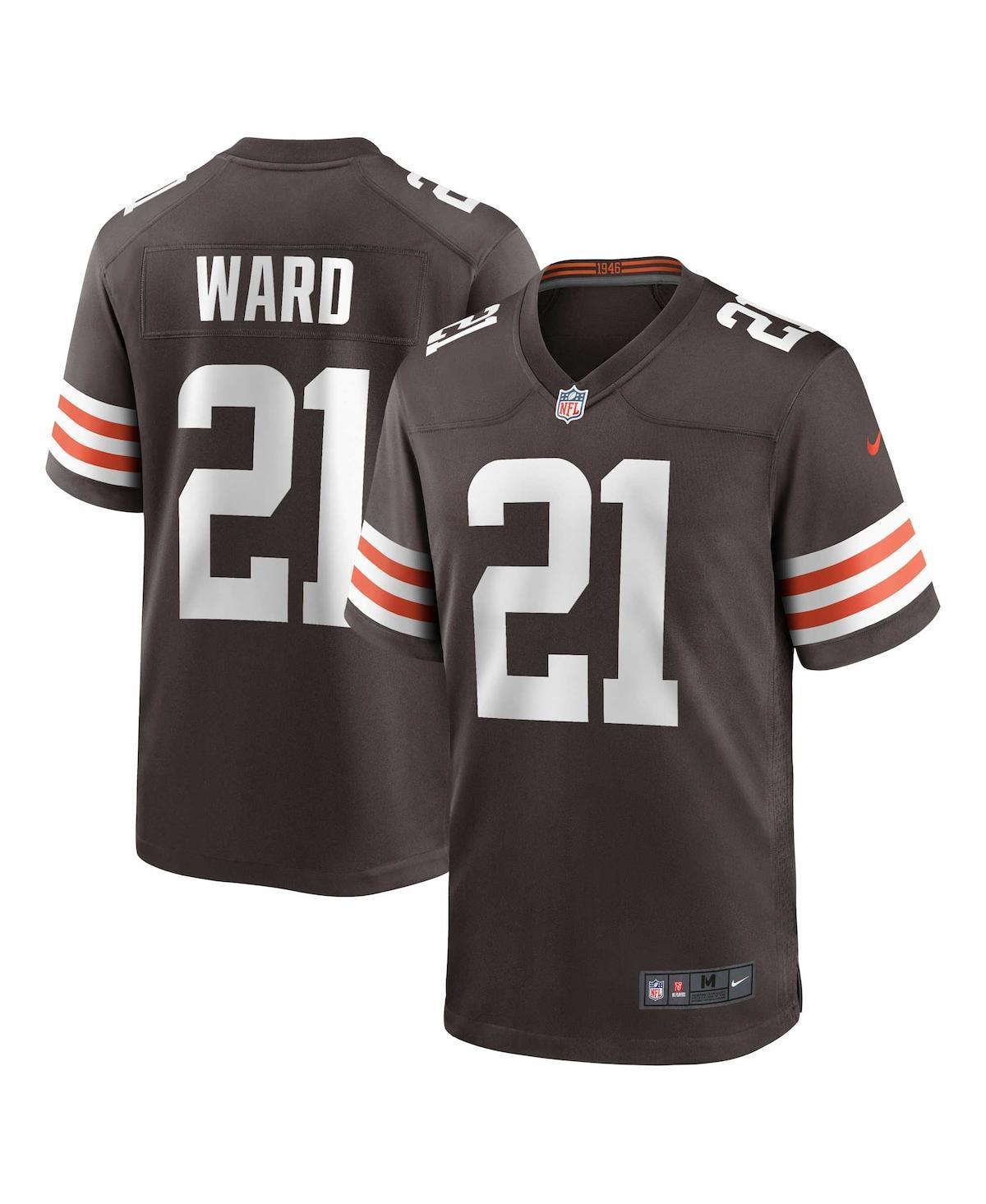 Mens Nike Denzel Ward Brown Cleveland Browns Game Jersey - Brown Product Image