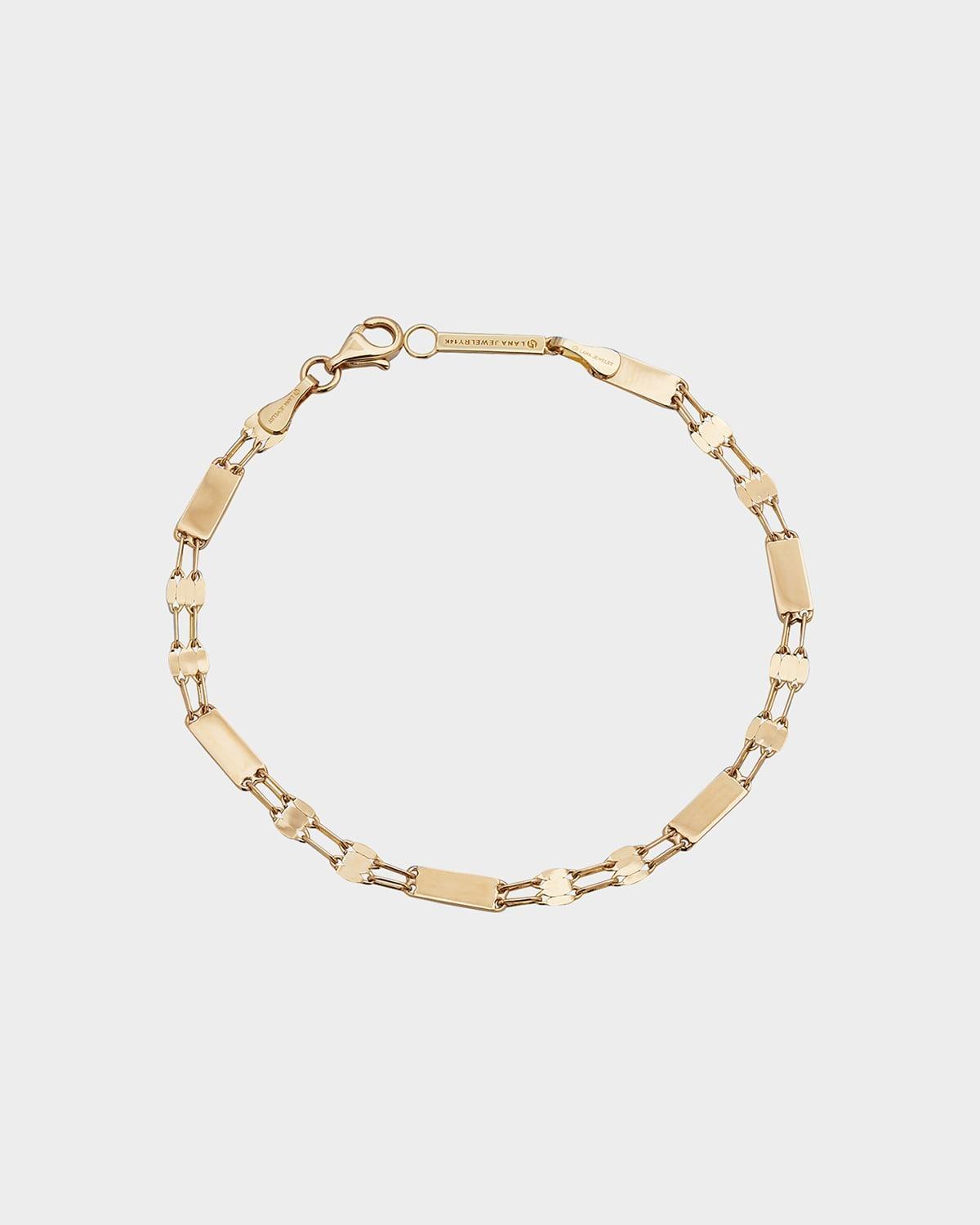 Womens ST BARTS 14K Yellow Gold Chain Bracelet Product Image