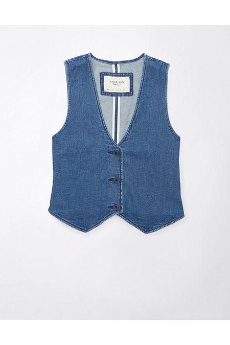 AE Denim Waistcoat Vest Women's Product Image