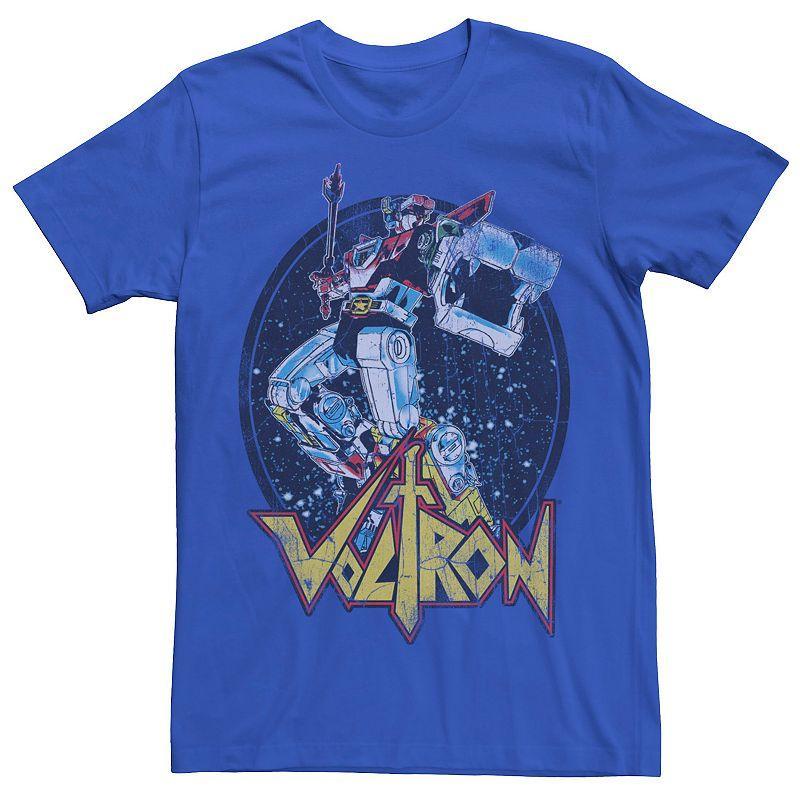 Mens Voltron: Retro Defender Sword Tee Med Blue Product Image