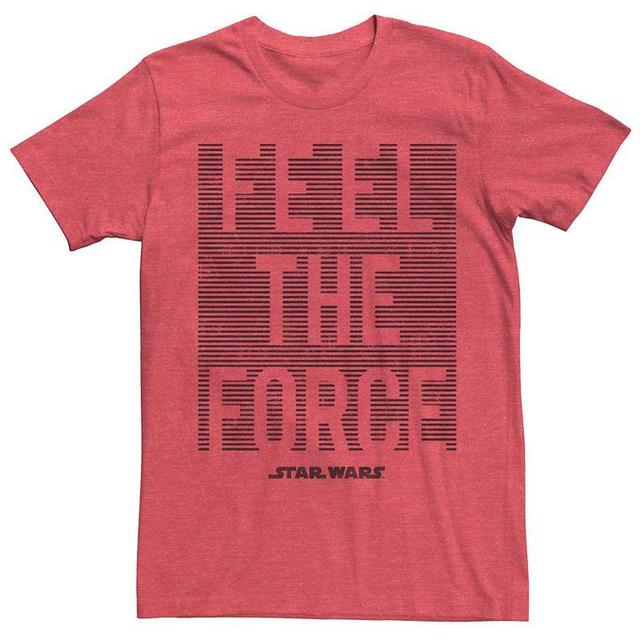 Mens Star Wars Feel The Force Tee Red Grey Product Image