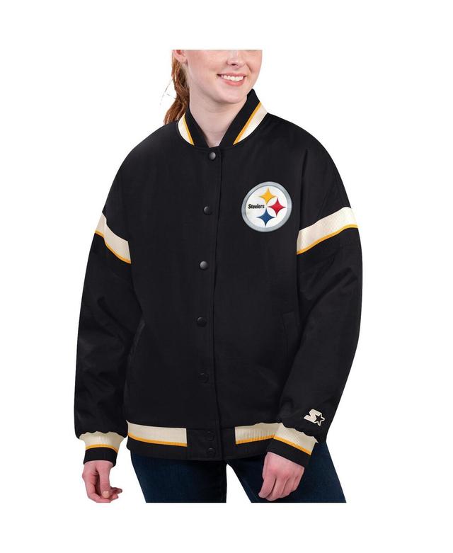 Womens Starter Pittsburgh Steelers Tournament Full-Snap Varsity Jacket Product Image