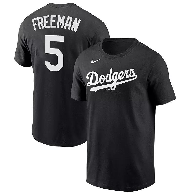 Mens Nike Freddie Freeman Los Angeles Dodgers Name & Number T-Shirt Product Image