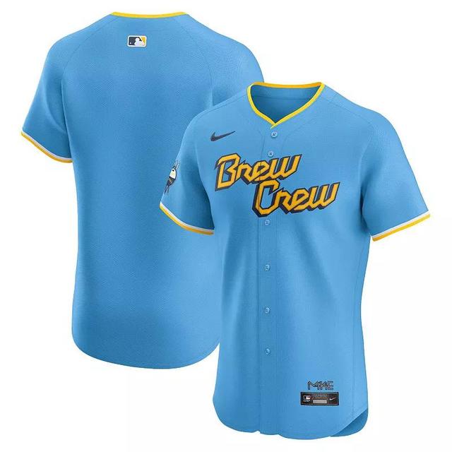 Mens Nike Powder Blue Milwaukee Brewers City Connect Elite Jersey Product Image