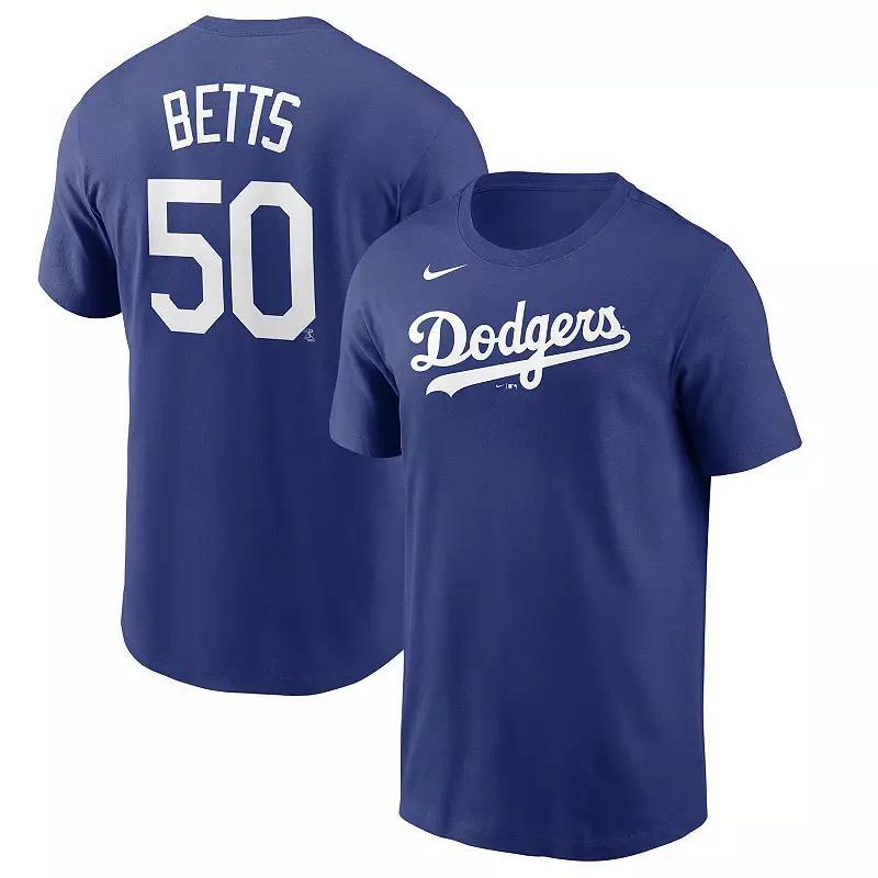 Mens Nike Mookie Betts Royal Los Angeles Dodgers Name & Number T-Shirt Product Image