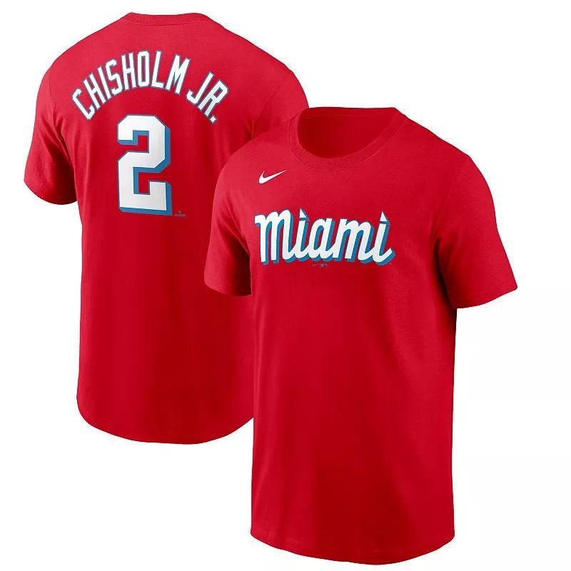 Mens Nike Jazz Chisholm Miami Marlins City Connect Name & Number T-Shirt Product Image