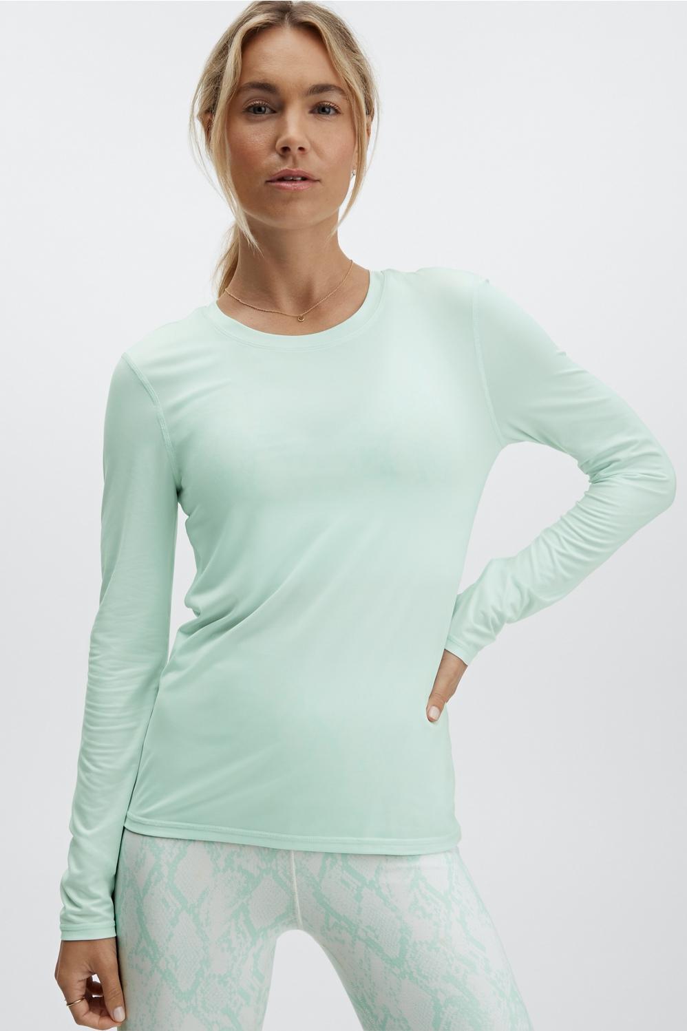 Fabletics Phoenix Lite Long-Sleeve Top Womens green Size XXS Product Image