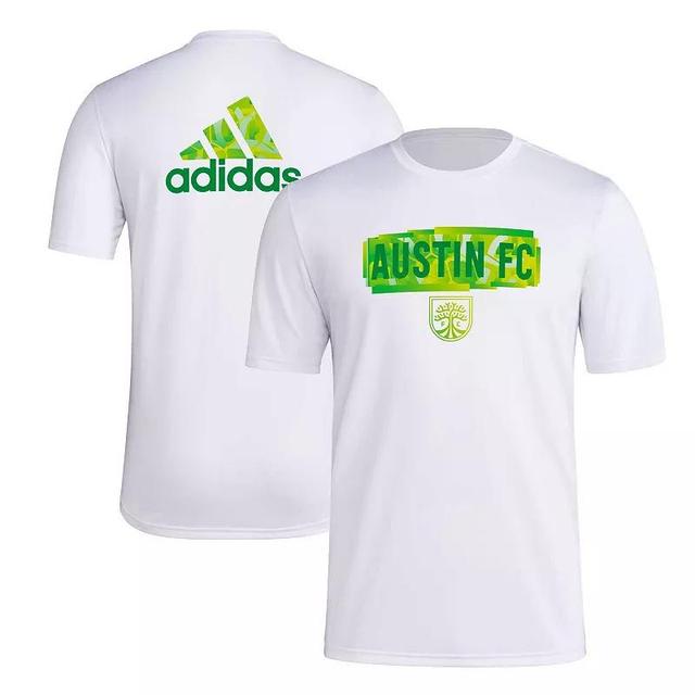 Mens adidas White Austin FC Local Pop AEROREADY T-Shirt Product Image