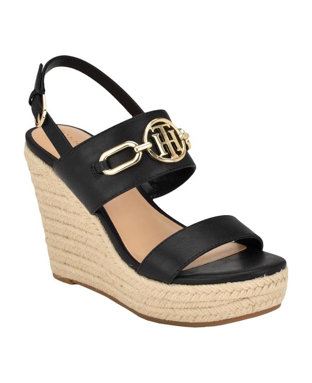 Tommy Hilfiger Womens Khari High Espadrille Wedge Sandals Product Image