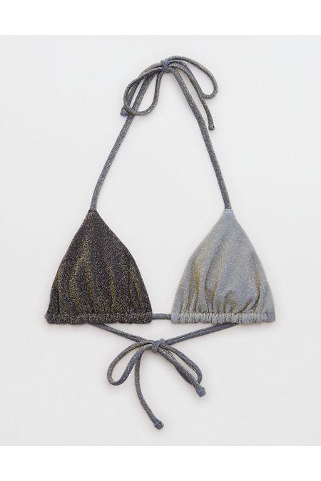 Aerie Sparkle String Triangle Bikini Top Women's Product Image