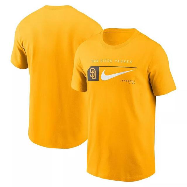 San Diego Padres Team Swoosh Lockup Nike Men's MLB T-Shirt Product Image