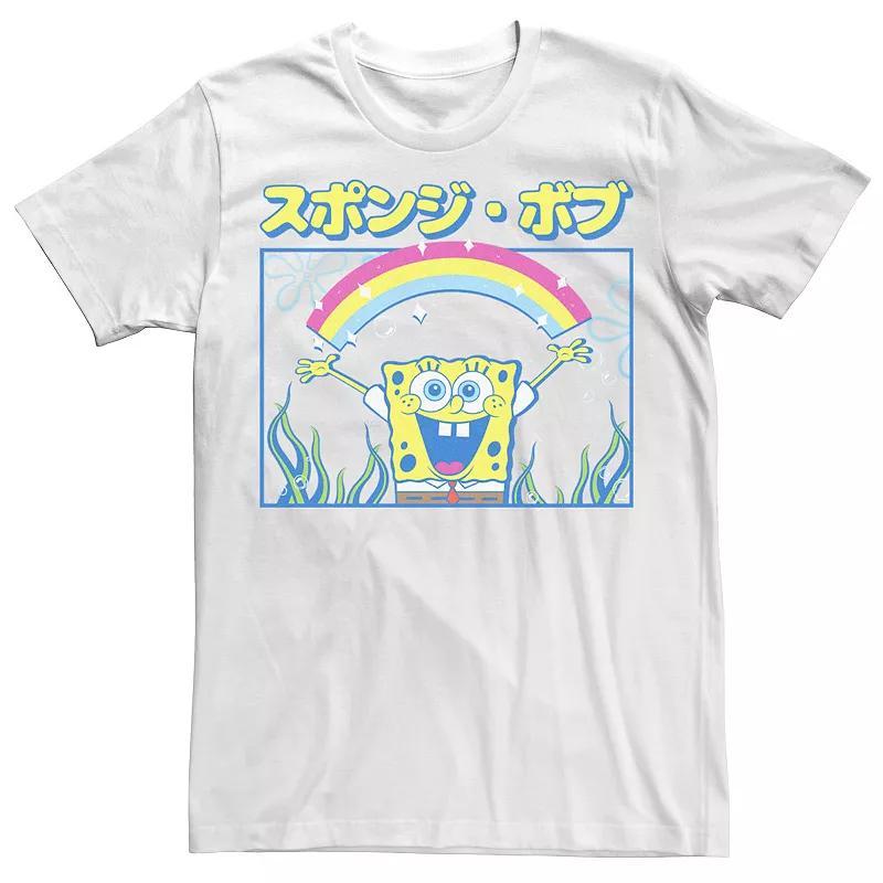 Big & Tall SpongeBob SquarePants Kanji Spongebob Tee, Mens Product Image