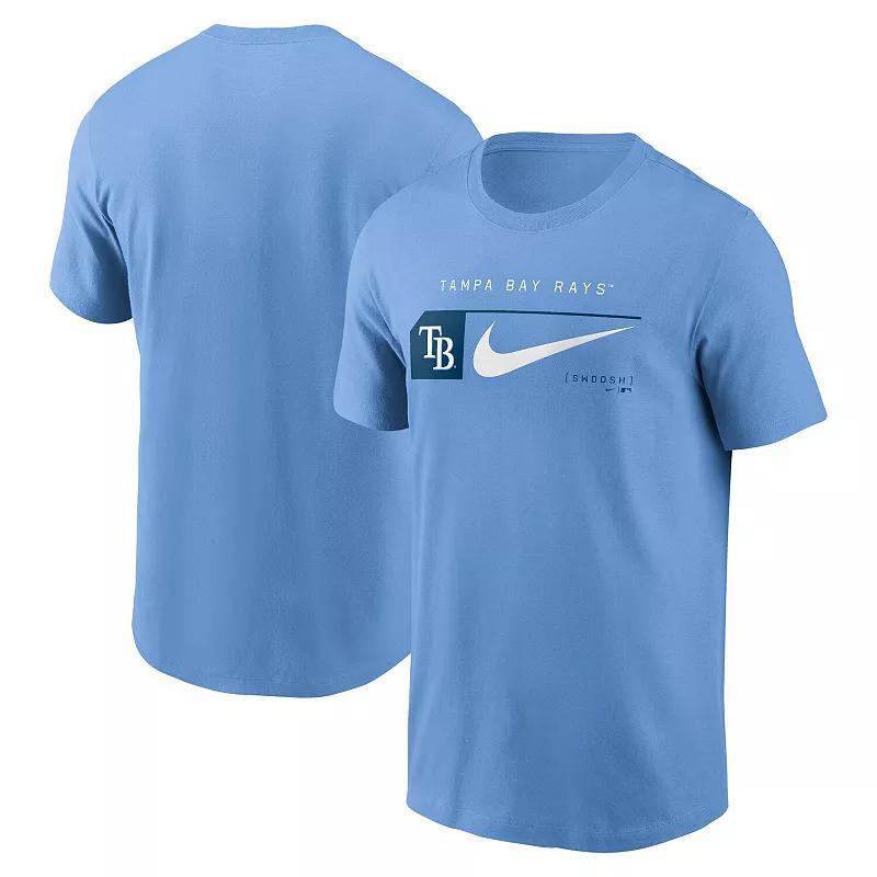 Mens Nike Blue Tampa Bay Rays Team Swoosh Lockup T-Shirt Product Image