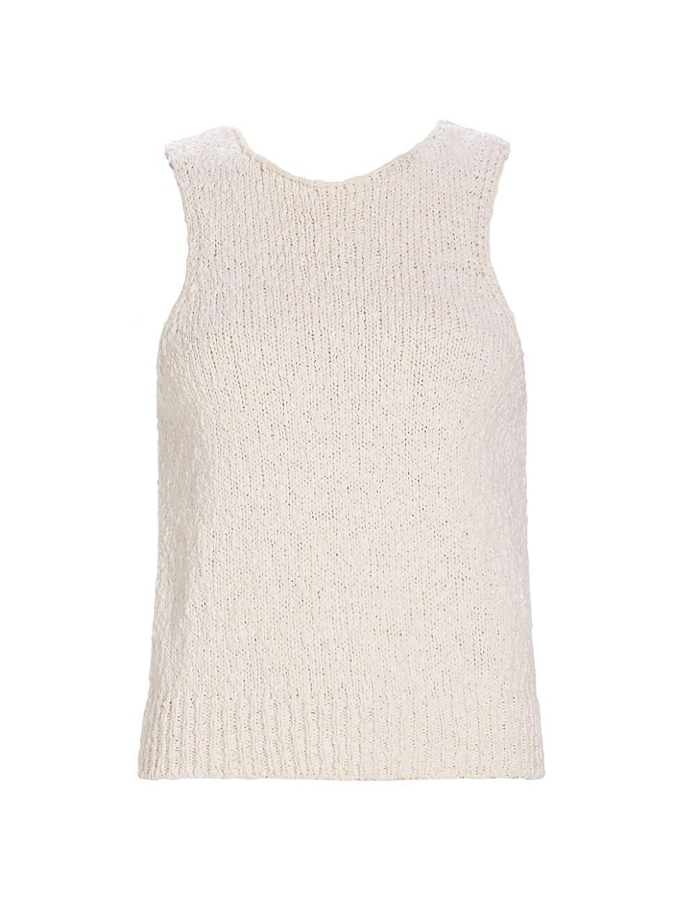 Womens Boucl-Knit Cotton Tank Product Image