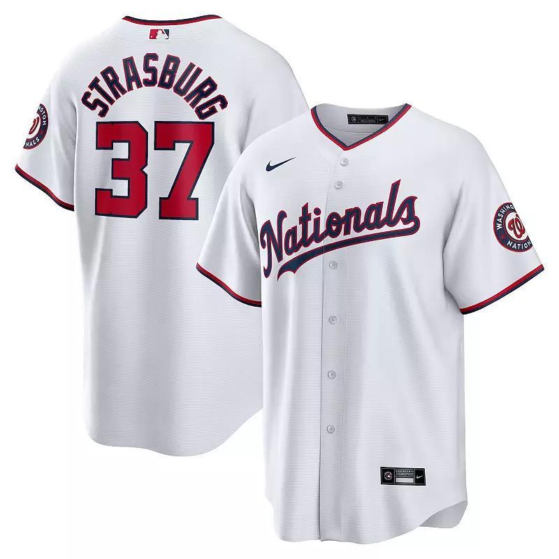 Mens Nike Stephen Strasburg Washington Nationals Home Replica Jersey Product Image