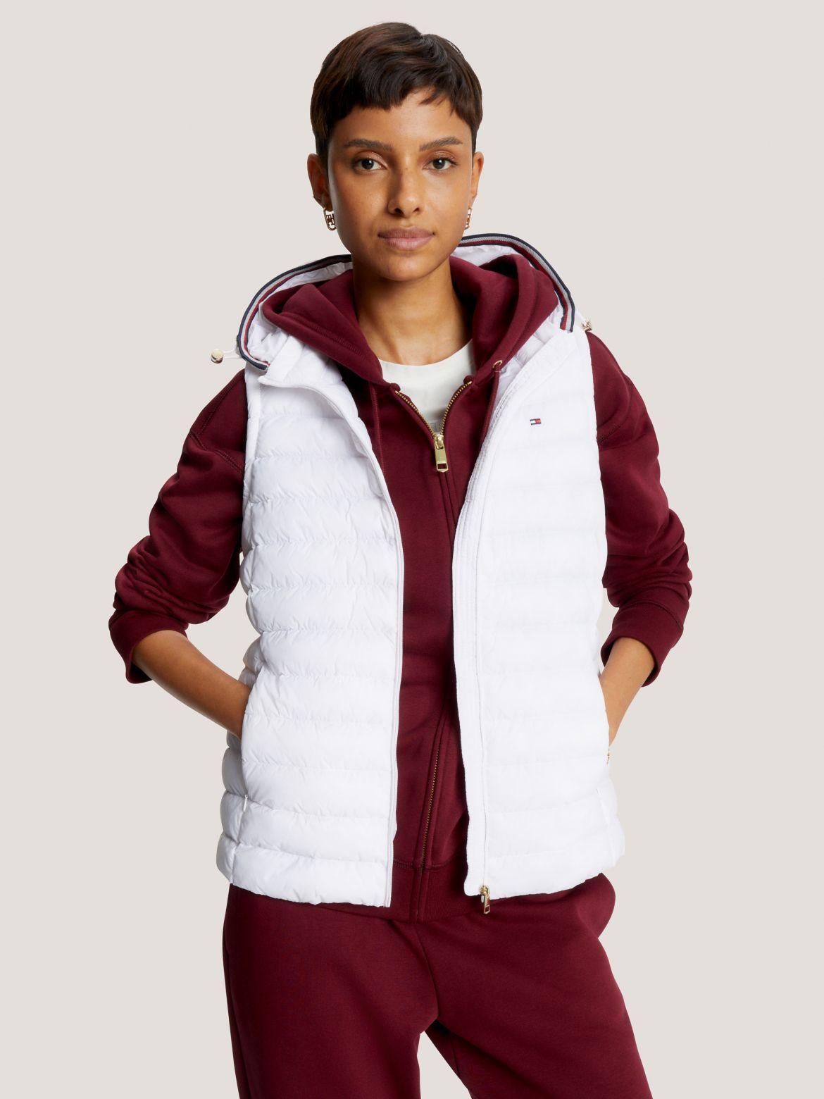 Tommy Hilfiger Women's Lightweight Removable Hood Puffer Vest Product Image