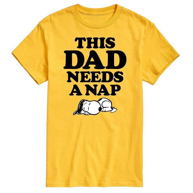 Big & Tall Peanuts This Dad Needs A Nap Graphic Tee, Mens Product Image