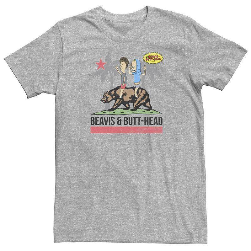 Mens Beavis And Butthead Bear California Flag Tee Product Image