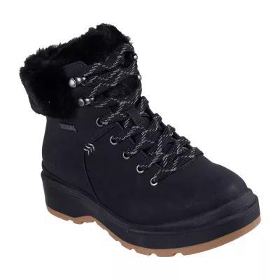 Skechers Womens Park City Flat Heel Lace Up Boots Product Image