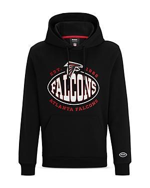 Boss Nfl Atlanta Falcons Cotton Blend Printed Regular Fit Hoodie Product Image