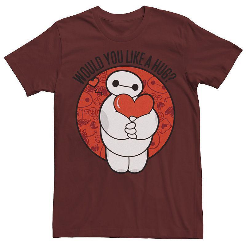 Mens Disney Big Hero 6 Baymax Hug Valentines Day Tee Product Image