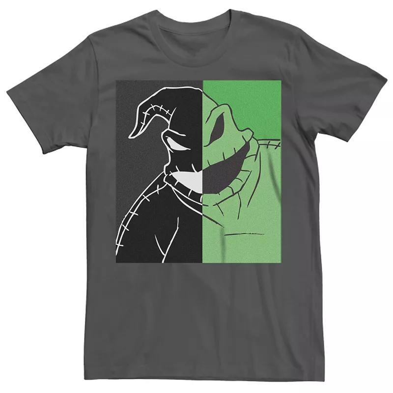 Disneys Nightmare Before Christmas Mens Oogie Boogie Split Box Tee Grey Product Image