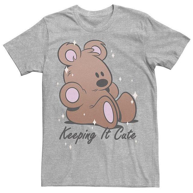 Mens Garfield Cute Pooky Bear Tee Athletic Grey Product Image