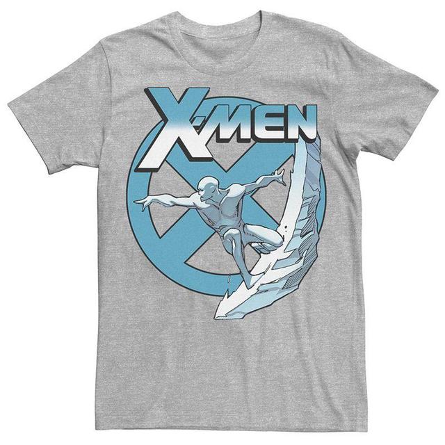 Mens Marvel X-Men Iceman Retro Graphic Tee Athletic Grey Product Image