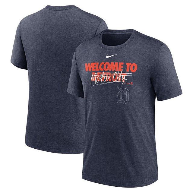 NIKE Heather Charcoal Cleveland Guardians We Are All Tri-blend T-shirt Product Image