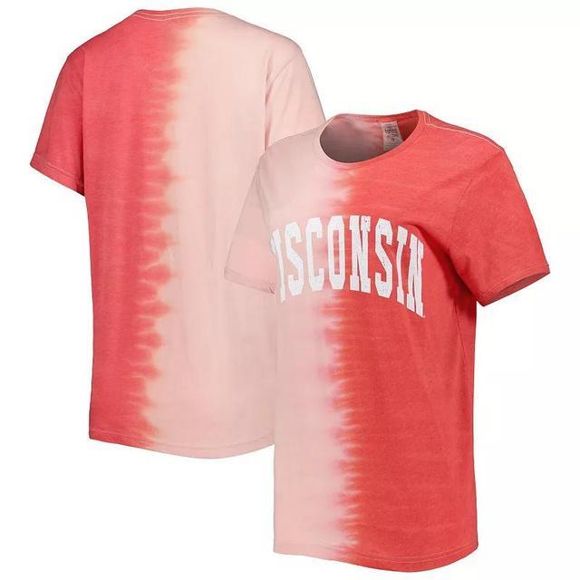 Womens Gameday Couture Wisconsin Badgers Find Your Groove Split-Dye T-Shirt Product Image