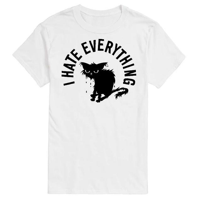 Big & Tall I Hate Everything Wet Cat Graphic Tee, Mens Product Image