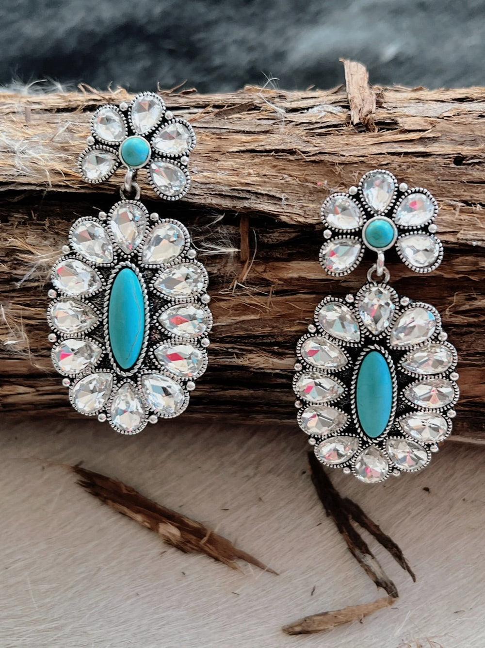 Crown Rhinestone Jewel of the Rodeo Earrings-2 Designs Product Image