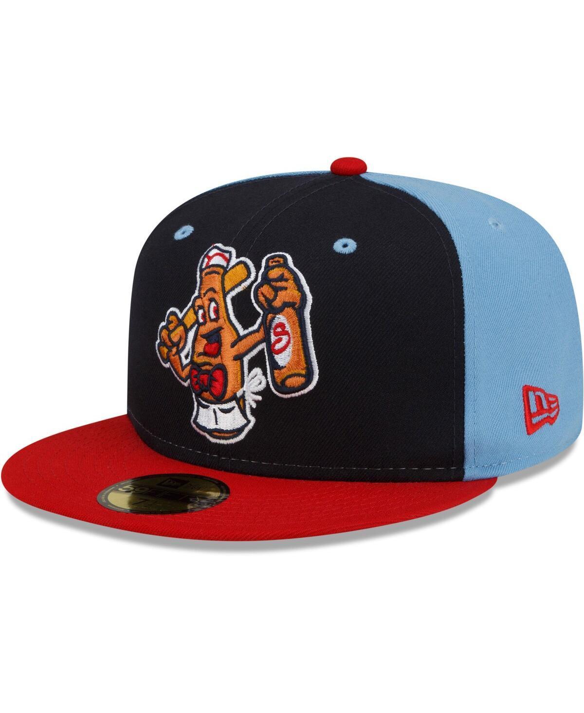 New Era Mens Navy/Red Salem Red Sox Theme Night 59FIFTY Fitted Hat Product Image