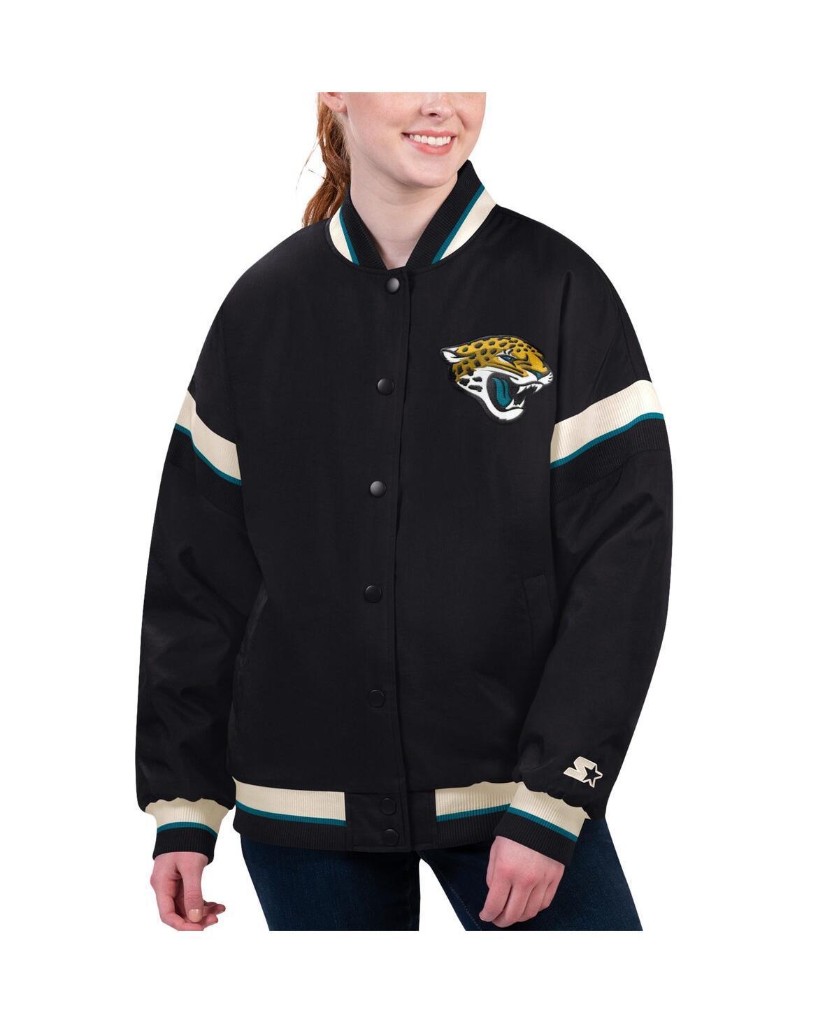 Womens Starter Jacksonville Jaguars Tournament Full-Snap Varsity Jacket Product Image