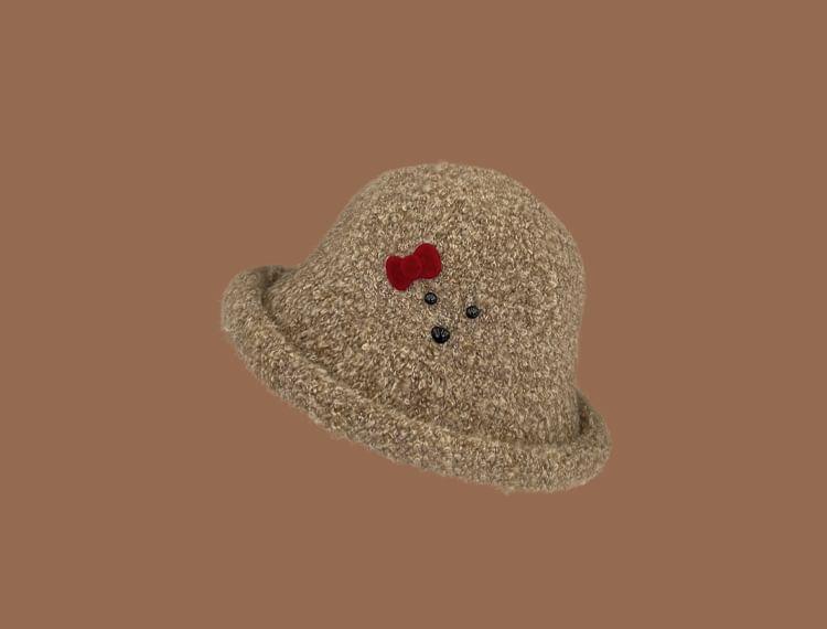 Bow Knit Bucket Hat Product Image