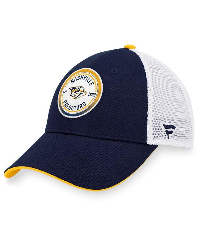 Mens Fanatics Navy Nashville Predators Iconic Gradient Trucker Snapback Hat - Navy Product Image