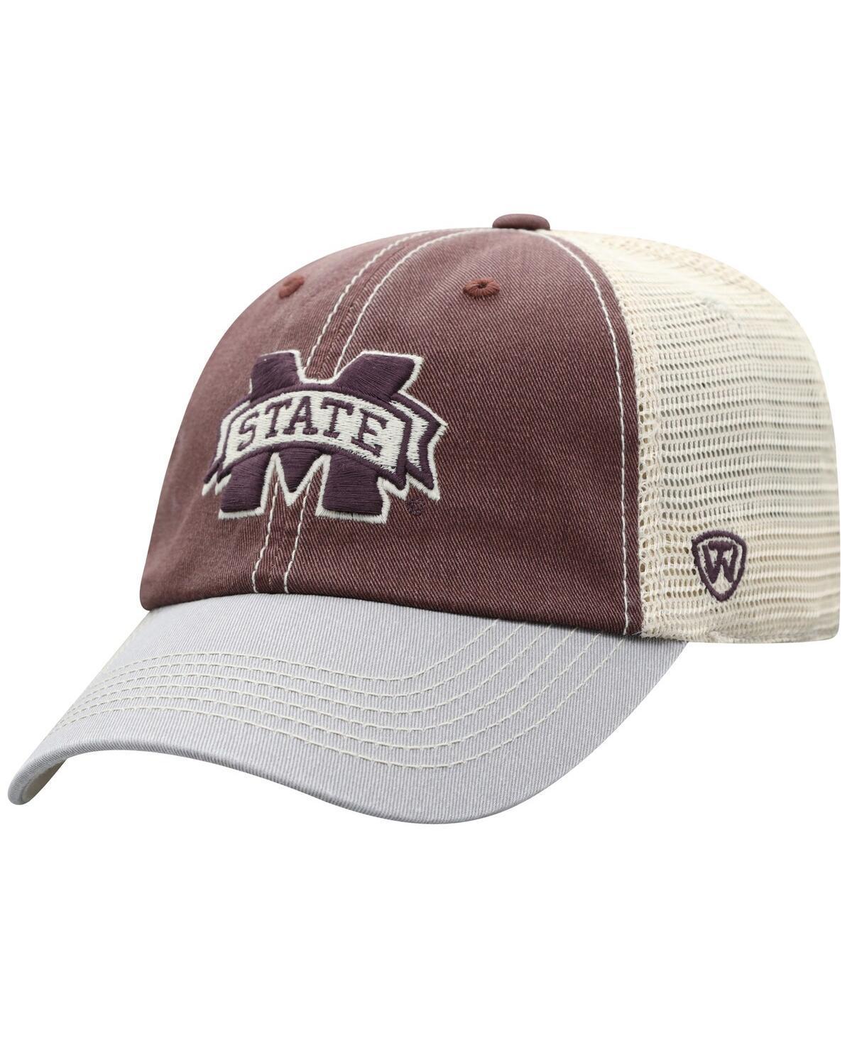 Mens Top of the World Maroon Mississippi State Bulldogs Offroad Trucker Snapback Hat Product Image