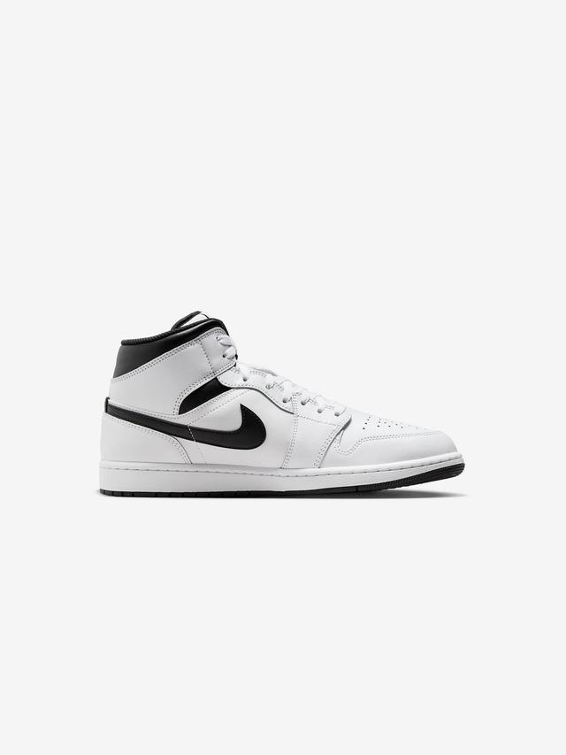 GS Air Jordan 1 Mid (White/Black) Product Image