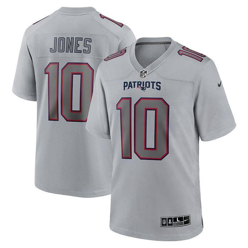 Mens Nike Mac Jones Gray New England Patriots Atmosphere Fashion Game Jersey Product Image