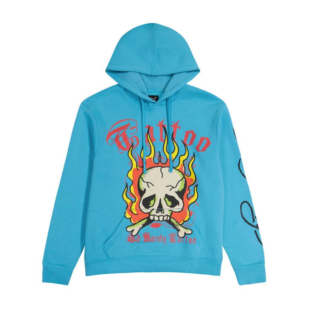 Flame Skull Hoodie Product Image