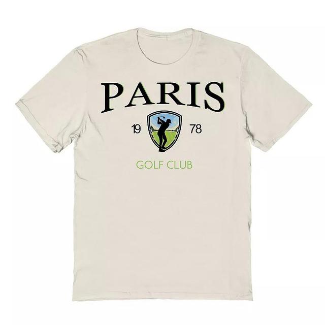 Mens Paris Golf Club Graphic Tee Beig/Green Product Image