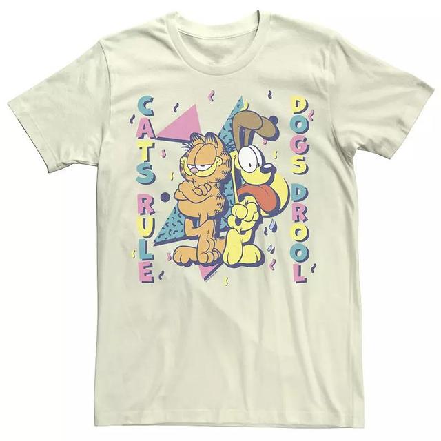 Mens Garfield Cats Rule Retro Tee Product Image