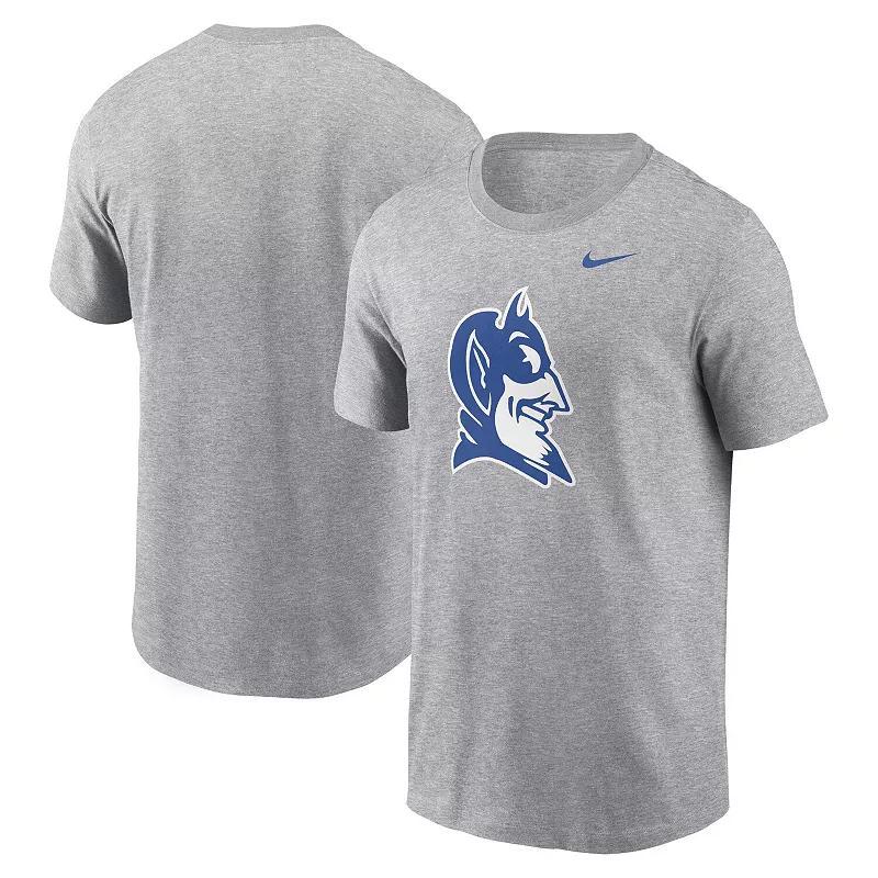 Mens Nike Heather Gray Duke Blue Devils Primetime Alternate Logo T-Shirt Product Image